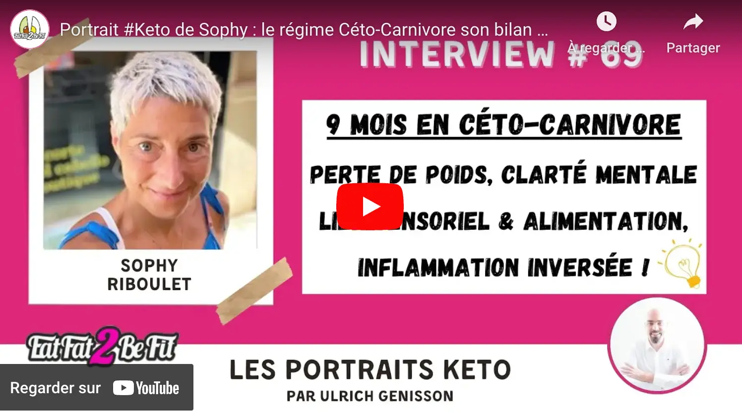 Ulrich Genisson, Eatfat2befit, Carnivoreattitude, Carnivore Attitude, Sophy Riboulet, Alimentation Céto Carnivore