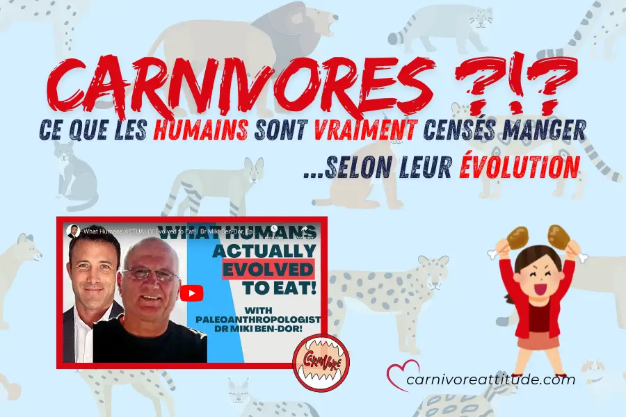 Ce Que Les Humains Sont Censés Manger Selon Leur Évolution, Dr Miki Ben Dor, Dr Chaffee Alimentation Carnivore, Carnivoreattitude.com